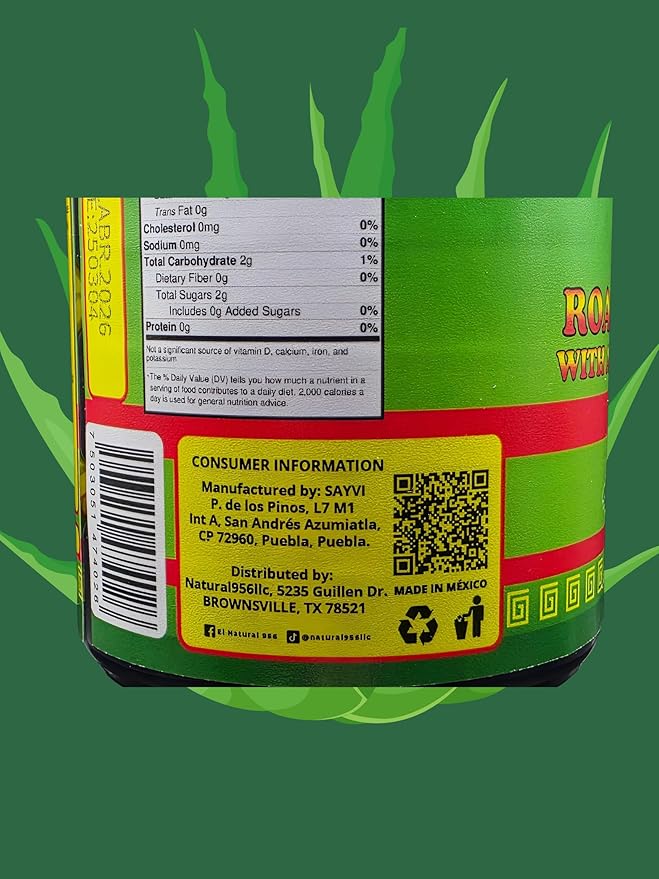 SAYVI Jugo De Maguey Asado Con Sabila Sayvi 33.8FL Oz Roasted Maguey Juice With Aloe 33.8 Fl Oz.