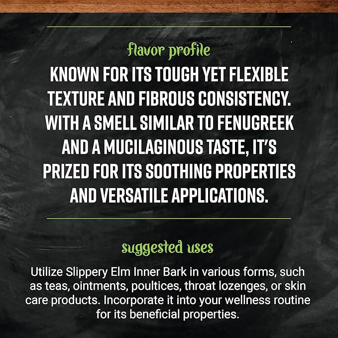 Frontier Bulk Slippery Elm Inner Bark C/S Organic 16 Ounce