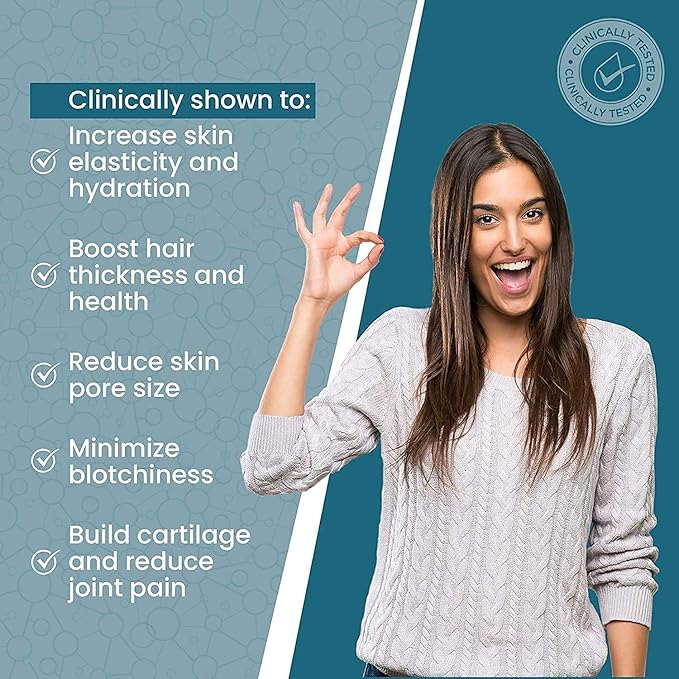 Enhanced Collagen Pills (Types I II III V X) | Grass Fed Collagen Peptides &amp Proteox for Maximum Absorption &amp Benefits | Keto Primal Amino Acid Hydrolyzed Protein for Hair Nail Skin Joint