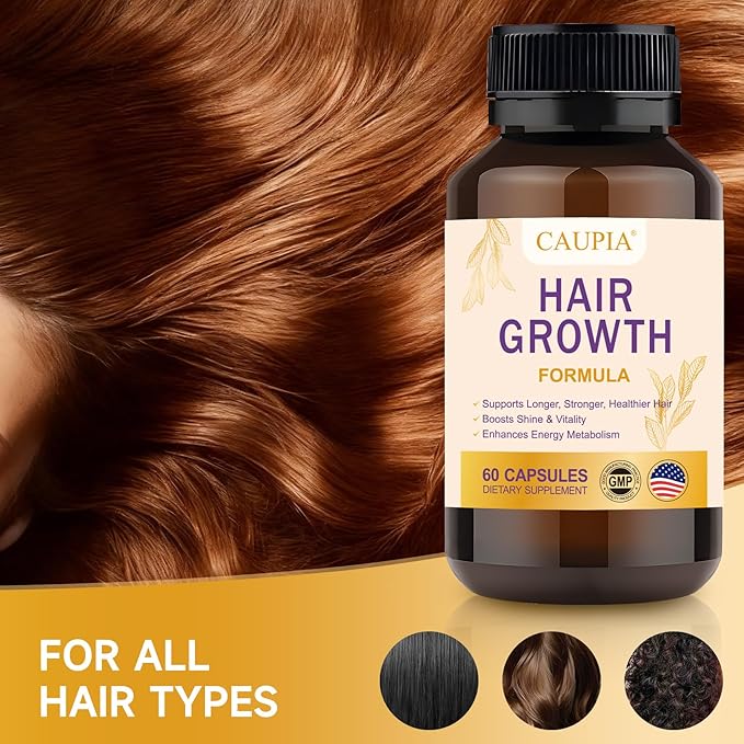 Hair Energy Supplement Capsules for Hair Growth - Hair &amp Scalp Support Supplement - 60 Capsule