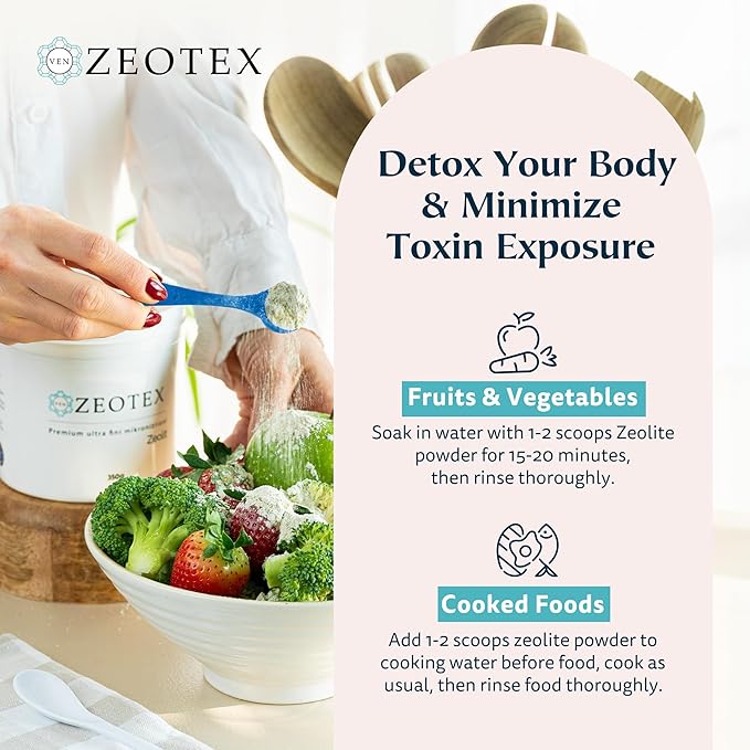 350g Zeolite Detox Powder – Clinoptilolite Supplement for Full Body Cleanse Gut Health Energy Immune &amp pH Support | Natural Mineral