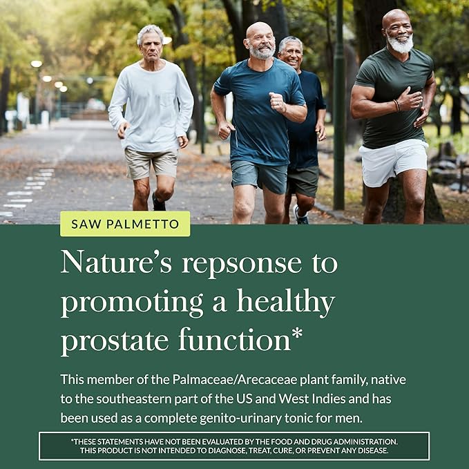 Gaia Herbs Saw Palmetto - Supports Healthy Prostate Function &amp Urinary Health - Saw Palmetto &amp Sunflower Seed Lecithin to Support Men's Health* - 60 Vegan Liquid Phyto-Caps (60 Servings)