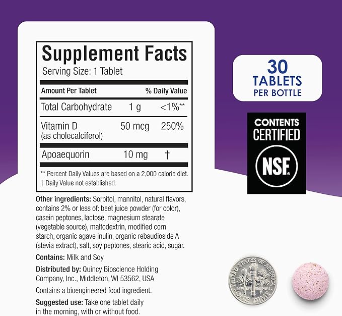 Prevagen Regular Strength Mixed Berry Chewables - 30 Tablets (1 Month Supply) | Formulated for Your Brain | 10mg of Apoaequorin Plus Vitamin D3