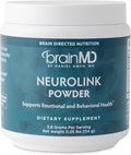 BRAINMD Dr Amen NeuroLink Powder - 114g - Supports Memory Focus &amp Concentration - Gluten Free - 30 Servings