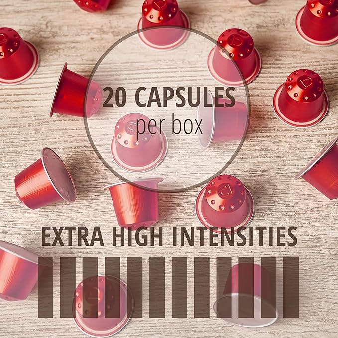 120 ct Espresso Intenso Variety Pack | Compatible with Nespresso Original Machines | Aluminum Coffee Pods | Intensity 10 11 12 | Like Dharkan Kazaar Palermo Italiano Capsules