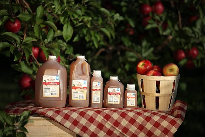 Kauffman's Fruit Farm Orchards Homemade Fresh-Pressed Apple Cider Frozen for Shipping 12 Oz. Single-Serve (Pack of 6)