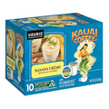 Kauai Coffee K-Cup Pods for Keurig Brewers – Arabica Coffee 10% Hawaiian – Medium Roast Banana Flavor with Creamy Vanilla – Banana Crème 1 Pack of 10 Single Serve K-Cups