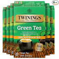 Twinings Decaffeinated Green Tea Individually Wrapped Bags 20 Count (Pack of 6) Smooth Flavour Enticing Aroma Enjoy Hot or Iced 120 Teabags