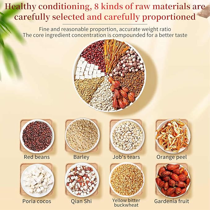 DOZO Shiqing Tea Dampness Clearing Herbal Tea Red Bean Coix Seed Tea Bags 40bags Dispelling Dampness Tea 红豆薏米茶 祛湿茶 去湿茶 湿清茶 湿轻茶