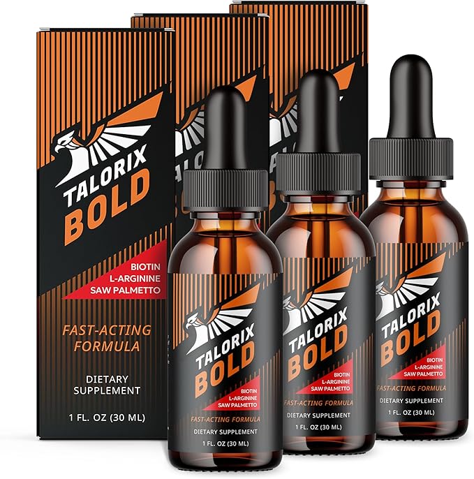 Bold | Vitamins Drops for Men | Biotin Saw Pametto &amp L-Arginine Formula | 1 Fl Oz | 3 Pack