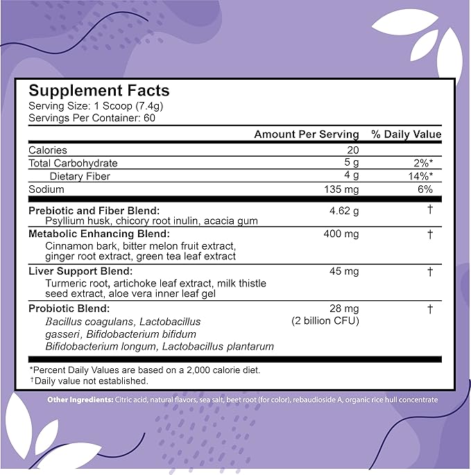ColonSweep Psyllium Husk Powder Colon Cleanser - Vegan Gluten Free Fiber Supplement - Safe Colon Cleanse for Constipation Relief Bloating Relief &amp Gut Health -16 OZ (60 Servings)