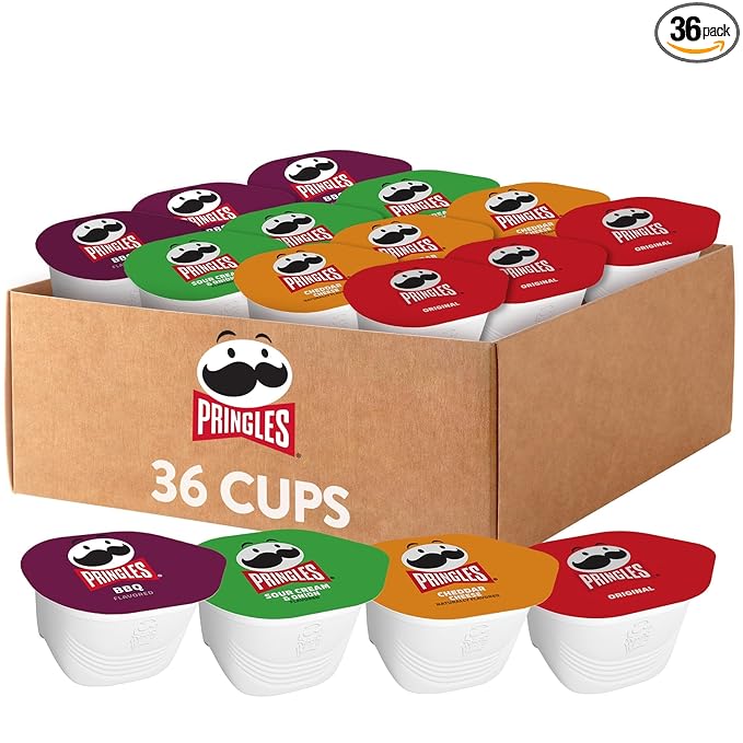 Pringles Potato Crisps Chips Snack Stacks Lunch Snacks Variety Pack (36 Cups)