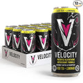 Velocity Iced Tea + Lemonade Energy Drink with Patented Glutathione Antioxidant Formula Non-Carbonated Zero Sugar Keto 12 Pack (16 oz Cans)