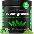 NutraChamps Super Greens Powder Premium Superfood | 20+ Organic Green Veggie Whole Foods | Alfalfa Spirulina Chlorella &amp More | Antioxidant Digestive Enzyme &amp Probiotic Blends | Unflavored