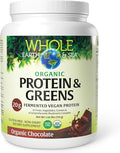 Whole Earth &amp Sea from Natural Factors Organic Fermented Protein &amp Greens Vegan Whole Food Supplement Chocolate 1lb 9 Oz