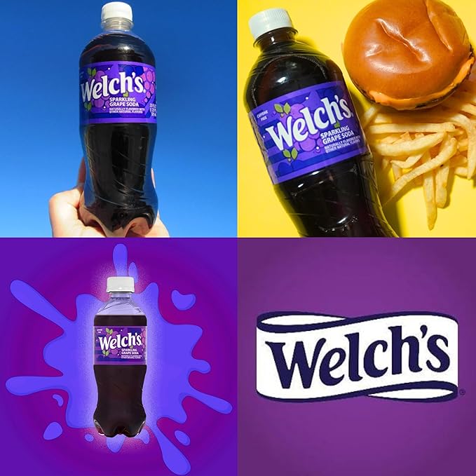 Welch's 20 fl. oz. Sparkling Soda Bottle (12 Grape)