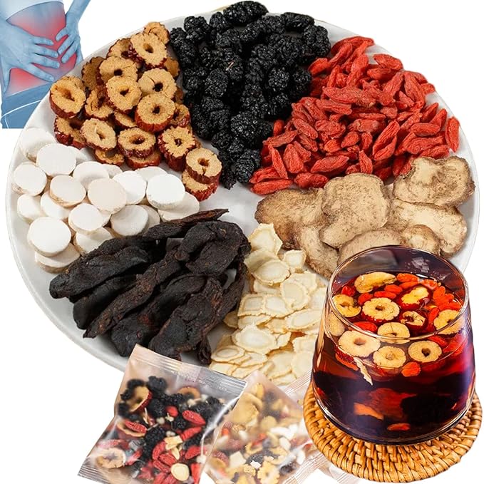 Six Treasure Kidney Cleansing Tea - Ginseng &amp Chinese Herbal Tea for Kidney Care (2 Boxes/40 Bags)