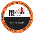 San Francisco Bay Compostable Coffee Pods - Praline Pecan (80 Ct) K Cup Compatible including Keurig 2.0 Flavored Medium Roast