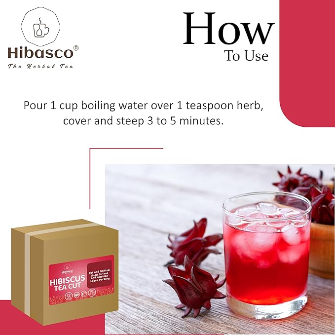 Hibiscus Tea Cut/Hibiscus Sabdariffa Flower Tea Cut – 32 oz/ 907 gm 100% Pure &amp Natural I Rich in Vitamin C I To Make Cooling Summer Beverages I RAW Non GMO NO Preservative