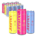Journée Wellness Energy Drink Natural Caffeine Lion’s Mane L-Theanine 125 mg Caffeine Real Fruit Juice All Natural 0 Added Sugar Cognition Immunity - Variety Pack - Pack of 12