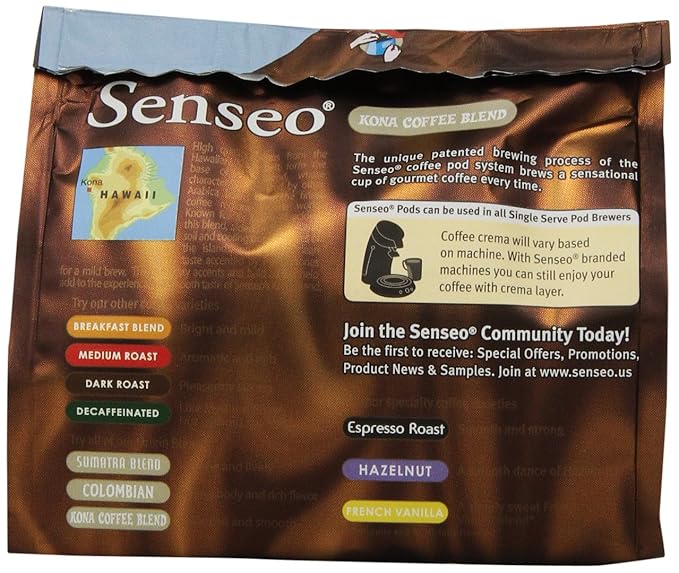 Senseo Coffee Pods Kona Blend16 Count (Pack of 6)