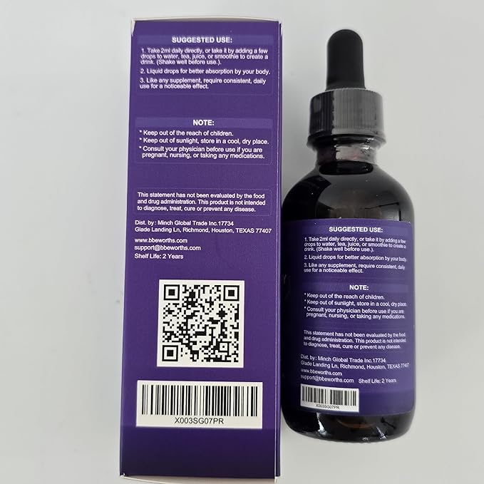2 Pack Elderberry Syrup Black Elderberry Drops with Quercetin Panax Ginseng Vitamin C and Zinc Sambucus Elderberry Syrup Liquid for Immune Support Vegan Non-GMO &amp Gluten Free