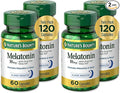 Nature's Bounty Melatonin Promotes Relaxation and Sleep Health 10mg Capsules 60 Ct (Pack of 4)