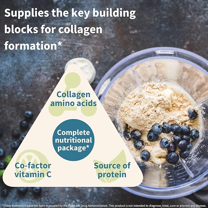 Igennus Advanced Vegan Vanilla Collagen Peptide Powder Enhanced with Glycine Proline &amp Hydroxyproline &amp Cofactor Vitamin C Non GMO Vegetarian Plant Based Collagen Powder Booster 140 Servi
