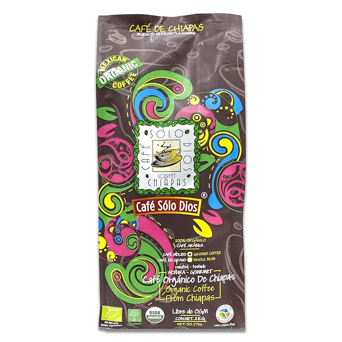 Café Solo Dios Organic Medium Roast Ground Coffee - 2.2 LB