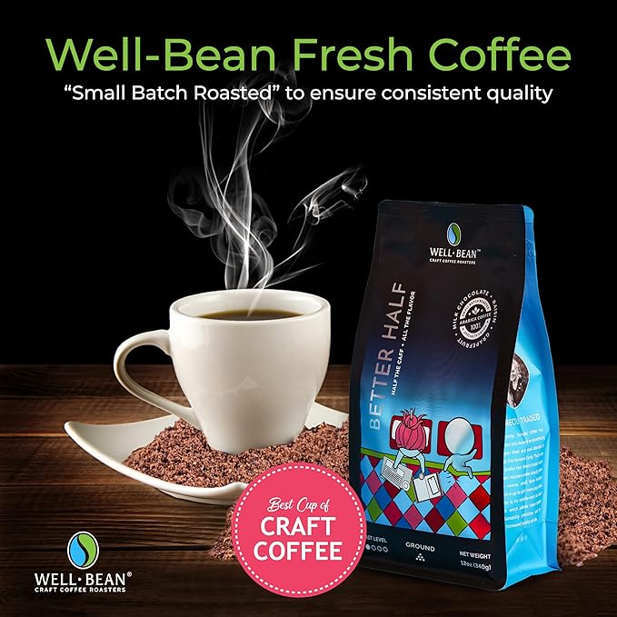 Better Half Whole Bean HALF CAFF Light Roast Swiss-Water-Processed 2 lb bag