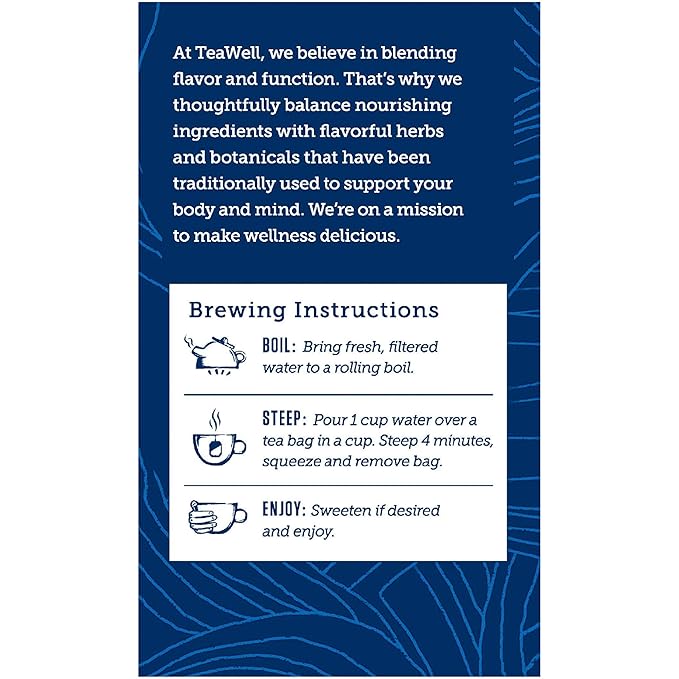 Celestial Seasonings TeaWell Herbal Tea Sleep with Melatonin Chamomile Mint Caffeine Free Wellness Tea 12 Tea Bags (Pack of 6)