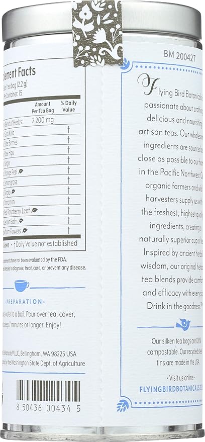 FLYING BIRD BOTANICALS Bluebird Morning Tea 15 CT