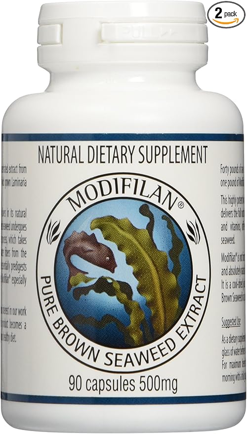 Seaweed Modifilan Capsules 90 Count (Pack of 2)
