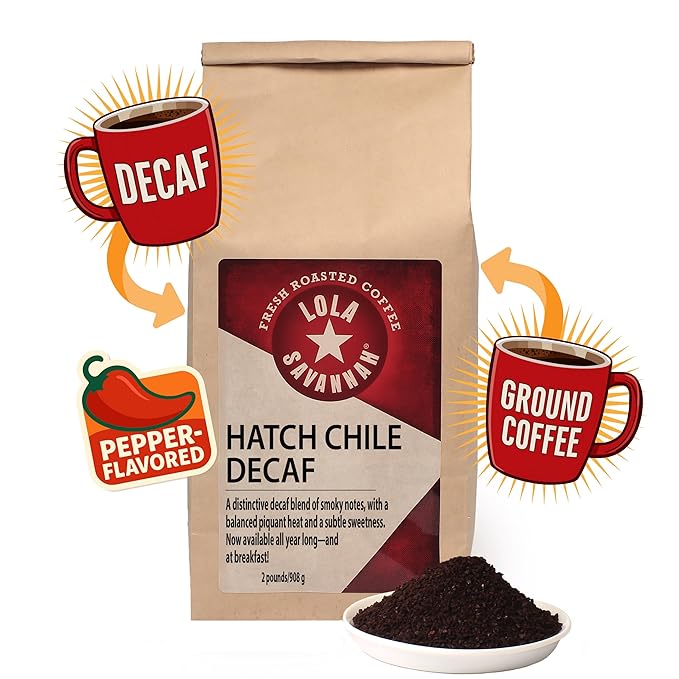 Lola Savannah Hatch Chile Ground Decaf Coffee 2lb (32 oz)