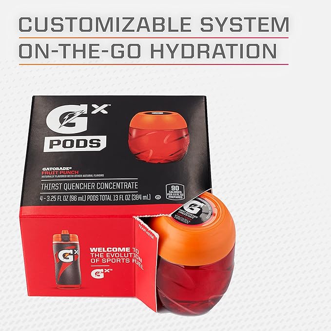 Gatorade unisex adult Gatorade GX Pods Kiwi Strawberry (24ct) 6 x 4pack 24 Pods US