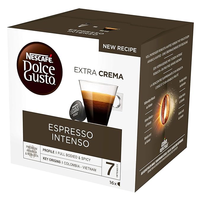 Nescafé Dolce Gusto Espresso Intenso Pack of 6 6 x 16 Capsules