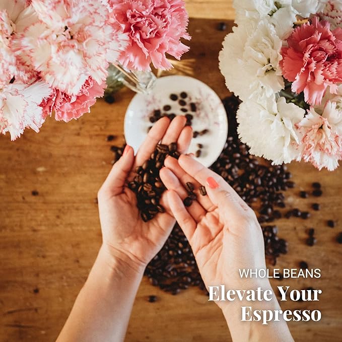Caffe Vergnano Espresso Beans Large 2.2lb Bag - Medium Roast Arabica Robusta Coffee Beans Chocolate &amp Caramel Notes - Perfect for Expresso Machine Moka Pot French Press Drip Coffee Maker