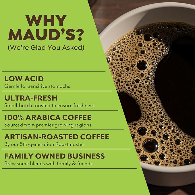 Maud's Dubai Chocolate Flavored Coffee Pods 36 ct Medium Roast Flavored Coffee in Single Serve Pods – 100% Arabica Beans Compatible with Keurig K Cups Maker