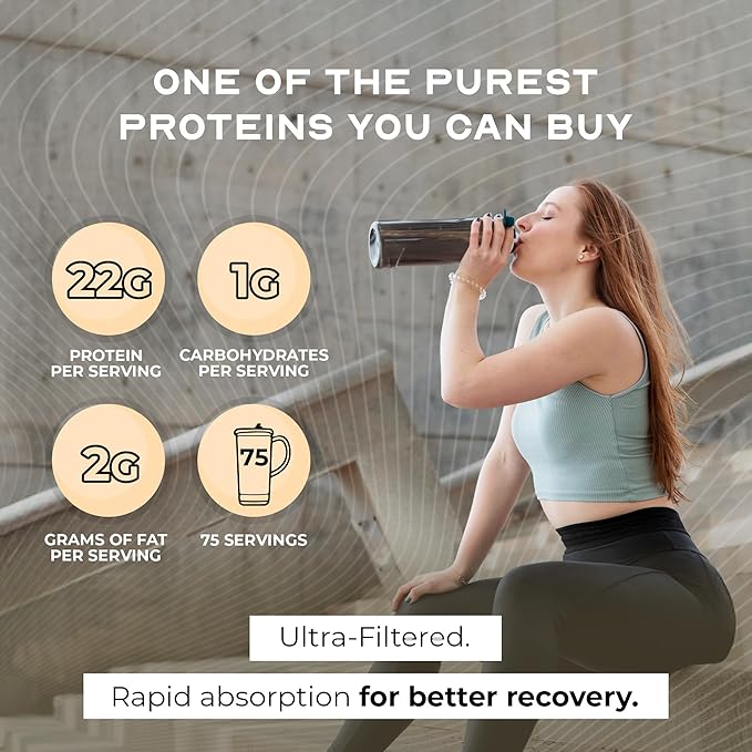 Muscle Feast Grass-Fed Whey Protein Concentrate Powder All Natural Hormone Free Pasture Raised Whey Protein Powder for Women &amp Men Clean Non-GMO &amp Gluten Free Whey Concentrate - Vanilla 5