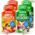 Simply Nature's Pledge -Packed with 42 Different Fruits &amp Vegetables - Made with Whole Food Superfoods - with Aloe Vera – 100% Soy Free -4 Month Supply- 180 Count (Pack of 4)