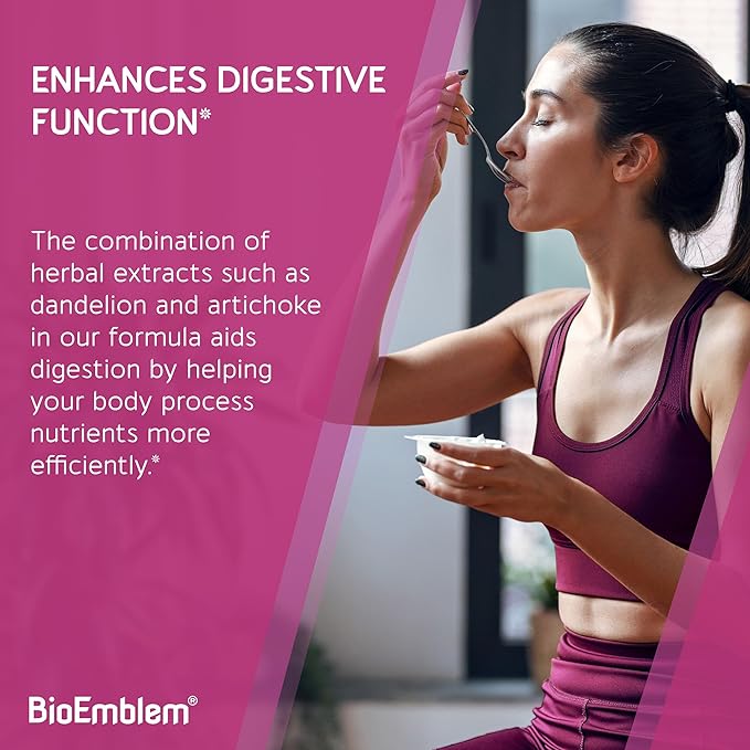 BioEmblem USDA Organic Liver Cleanse - 80% Silymarin Milk Thistle Extract for Liver Health and Liver Function with Dandelion &amp Artichoke Extracts - 100% Vegan Non-GMO - Herbal Liver - 60 Capsules
