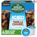 Green Mountain Coffee Roasters ICED Vanilla Caramel Single Serve Keurig K-Cup Pods Flavored Iced Coffee 48 Count