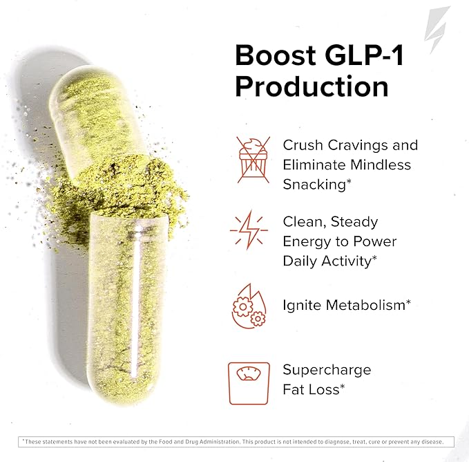 InnoSupps Inno Shred GLP-1 - Thermogenic Support + Appetite Support + Energy* - Berberine + Chromium - 60 Capsules. 30 Servings.