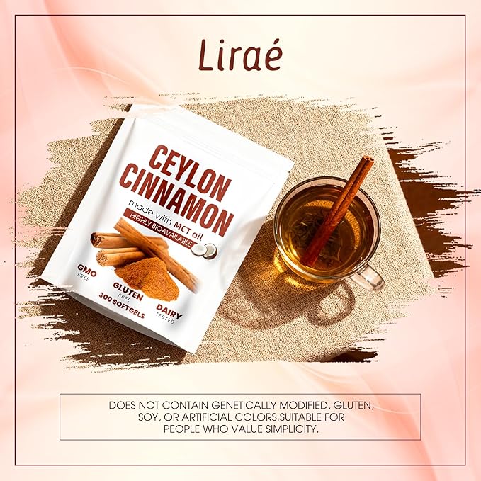 Ceylon Cinnamon Softgels with MCT Oil | Soft Gel 7200mg | Herbal Extract | Non-GMO Gluten Free | 300 Softgels (2)