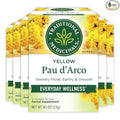 Traditional Medicinals Tea Yellow Pau d'Arco Everyday Wellness 96 Tea Bags (6 Pack)