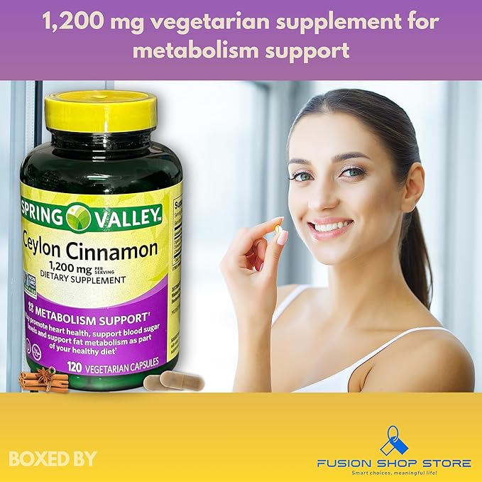 Ceylon Cinnamon 1200mg- 120ct Capsules (Pack of 2)
