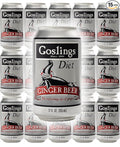 Goslings Diet Ginger Beer Ginger Beer All Natural Flavor with the Refreshing Zip of Ginger 12 Oz (Pack of 15 Total of 180 Oz)