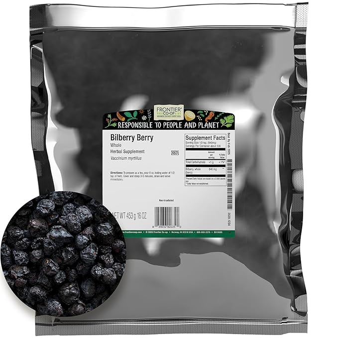 Frontier Bulk Bilberry Berry Whole 16 Ounce