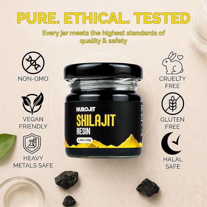Pure Shilajit Resin Pure Himalayan Shilajit for Men and Women with 78%+ Fulvic Acid Mineral Complex 3rd Party Lab Tested Natural Organic Resin Vegan Gluten Free Daily Supplement 40g