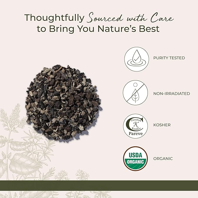 Starwest Botanicals Organic Dried Comfrey Root - Natural Herb for Topical Application Salve or Oil Cut &amp Sifted Certified Kosher Non-GMO - Bulk 1 lb Bag